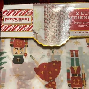 Peppermint Palace Nutcracker Shower Curtain